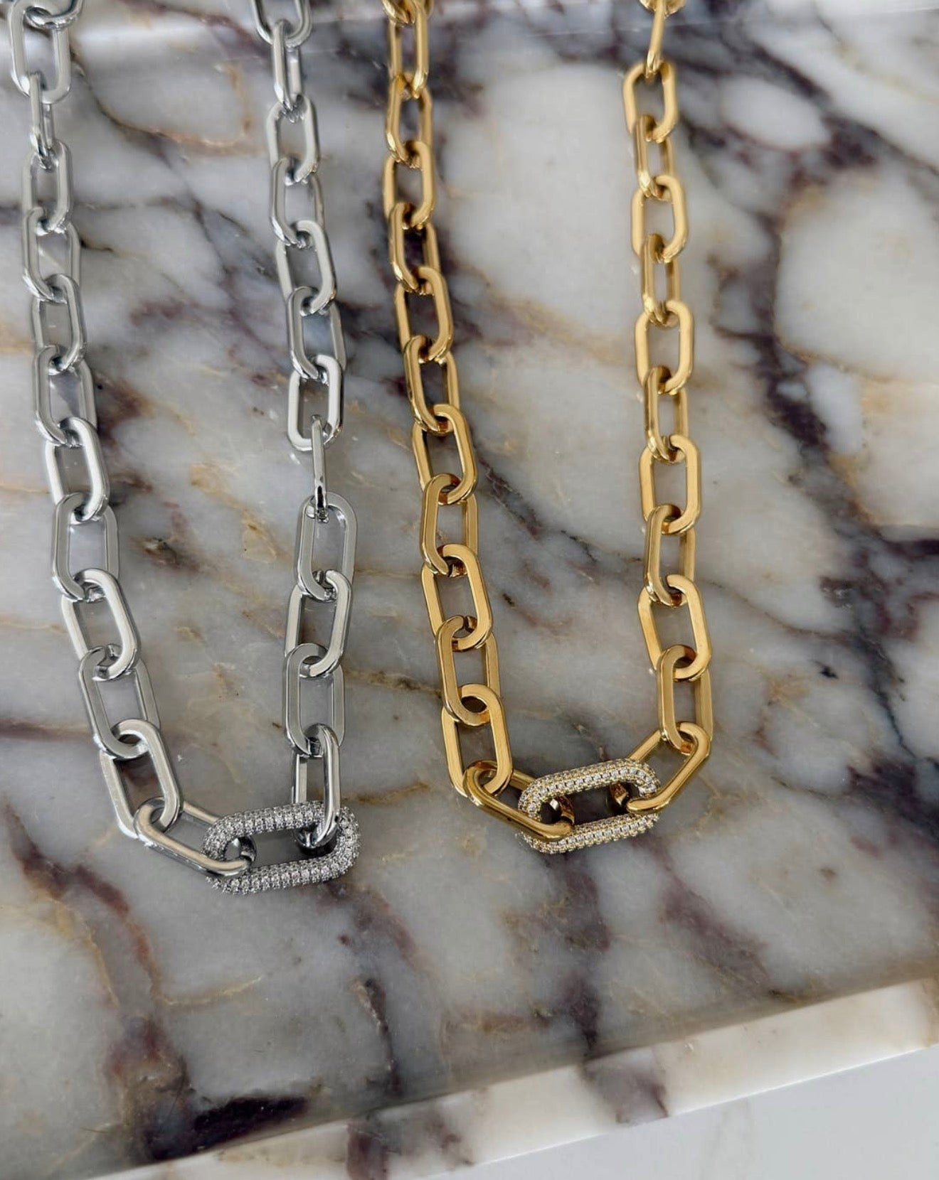 Sparkle Linked Necklace
